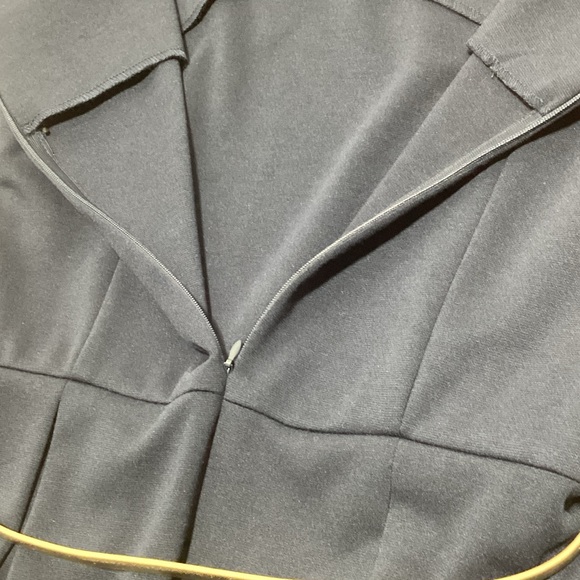 NWT Calvin Klein Size 8 Navy and White Midi Dress - Picture 7 of 12